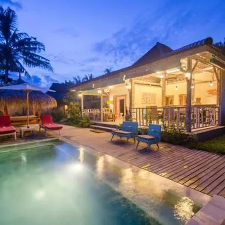 Scallywags Joglo Villa Gili Air Exterior foto